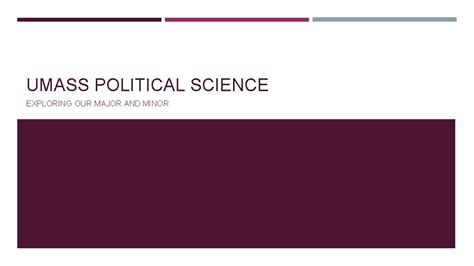 umass political science|More.